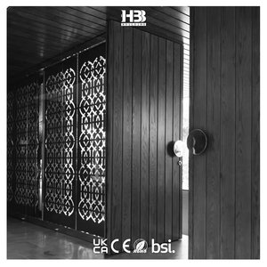 Phong cách tối giản ngang hiện đại màu đen thiết kế rắn gỗ pivot nhập cửa không thấm nước cho lối vào chính của ngôi nhà và biệt thự - Product Image 1