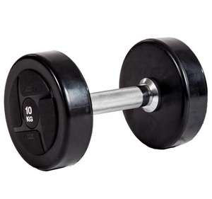 Mancuerna de goma encajonada, peso de hierro fundido con Mango antideslizante, mancuerna, equipo de entrenamiento de fuerza, accesorios de gimnasio en casa - Product Image 6