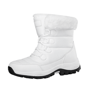 Nouvelles chaussures <span class=keywords><strong>de</strong></span> randonnée d'hiver épaisses doublées <span class=keywords><strong>de</strong></span> polaire, chaudes et durables, bottes <span class=keywords><strong>de</strong></span> neige pour femmes, chaussures en coton à tige haute - Product Image 2