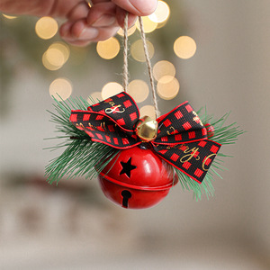 Campanas de Metal Navideñas Rojas Hechas a Mano, Accesorios de Bricolaje, Decoración Navideña, Campanas Metálicas para Colgar en el Árbol de Navidad, Adorno de Campana Navideña - Product Image 4