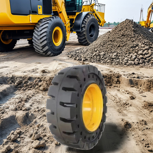 ยางตันขนาดกลาง 23.5-25 พร้อมวงแหวนมาตรฐานสำหรับยางรถขุด - Product Image 2