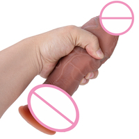Dildo XXL en silicone réaliste avec télécommande, grand vibromasseur pour femmes, jouet sexuel, dildo à harnais vibrant