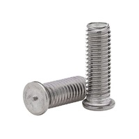 Sekrup mesin metrik ISO 13918 baut Stud las Aluminium 9mm dengan pengapian ujung untuk las Aluminium