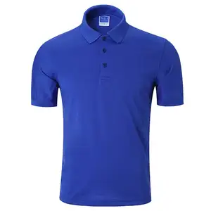 Custom Gepersonaliseerde Logo Knoop Revers Hals Korte Mouw Sport T-Shirt Gebreid Poloshirt Zacht Eenvoudig Blanco Fit Poloshirts