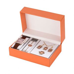 Conjunto de Reloj de Cuarzo para Mujer 2026, Aretes, Collar, Anillo y Pulsera, Regalo con Caja - Product Image 2