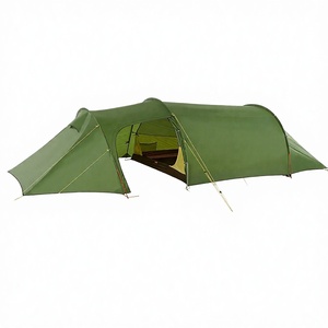 Tente de camping tunnel imperméable en aluminium double couche 4 saisons, ouverture automatique rapide, une chambre, un salon - Product Image 2