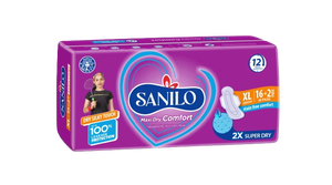 Toallas Sanitarias Sanilo Dry Comfort Extra Large Pack Maxi Dry XL 280MM 18 Unidades Diseñadas para Máxima Absorbencia de Larga Duración - Product Image 4