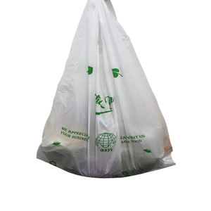Bolsa de Plástico Personalizada para Camisetas, Suministro de Fábrica, para Supermercados, Tiendas de Abarrotes, Embalaje de Venta al por Menor con Diseño de Asa Tipo Camiseta, Suministro de Pedidos - Product Image 6