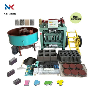 Nhà máy trên bán 220V-380V khối bê tông đúc máy lát đá sản xuất xi măng lồng vào nhau Máy làm gạch - Product Image 1