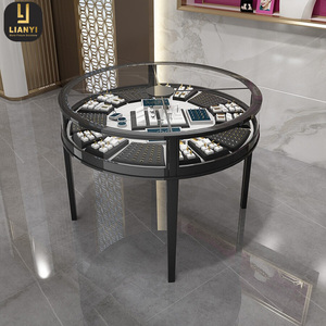 Vitrina de Acero Inoxidable de Lujo de Alta Gama, Exhibidor de Relojes y Joyas, Mostrador de Vidrio Jade, Diseño Moderno, Tamaño/Color Personalizable - Product Image 6