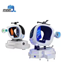 Simulateur de vol éducatif VR, hélicoptère, avion, 9D, vision à 360 degrés, intérieur, PC, parc d'aventure JiaYi, enfants