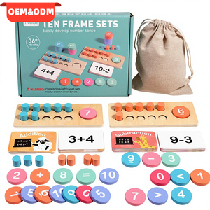 Material Didáctico Montessori: Marco de Diez Números para Aprender Matemáticas, Sumas y Restas, Imprescindible para el Aula, Juguetes Educativos para Niños - Product Image 2
