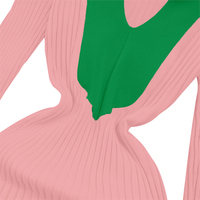 Tricots personnalisés sororité vert imprimé robes de soirée de luxe femmes Maxi élégant robes pull décontracté