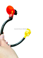 Abreuvoir automatique pour poulets, système d'abreuvement pour lapins, avec clip de fixation en plastique pour cartes, tubes et coupelles d'eau pour volailles de combat en cage