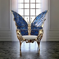Fauteuil Papillon de Luxe Haut de Gamme Moderne pour Maison, Villa, Salon, Salle à Manger, Extérieur, Bar, Hôtel avec Design Accent Loisirs