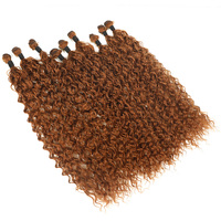 Meilleures extensions de cheveux synthétiques de qualité supérieure, style bouclé, 9 pièces dans un paquet, résistance à la chaleur élevée