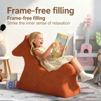 Sofá Infantil con Forma de Animal, Moderno y de Lujo, Personalizado, Esponja Comprimida 30D, Muebles Infantiles para Sala de Juegos, Venta Directa de Fábrica