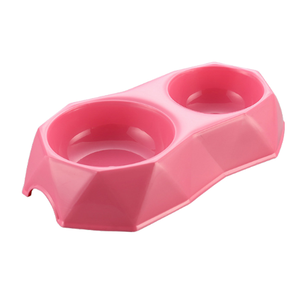 Tazón Doble Portátil de Plástico para Comida de Perro, Estilo Sólido, 2 en 1, para Agua y Comida de Mascotas, Venta al Por Mayor - Product Image 2