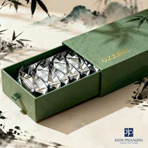 Expédition rapide : Carton d'emballage pour bougies surprise, pochette à fenêtre avec <span class=keywords><strong>cordon</strong></span>, protecteur d'écran, emballage en carton pour thé - Product Image 2