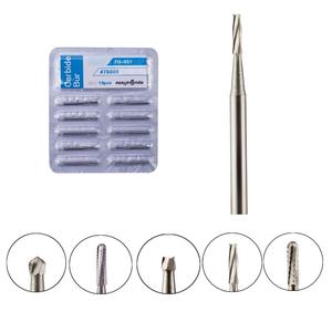 Frese in carburo dentale Easyinsmile per lucidatura chirurgica frese cilindriche/rotonde/coniche/cono rovesciate 10 pz/pacco - Product Image 1