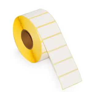 Adesivo per etichette termiche con codice a barre in carta adesiva diretta perforata bianca da 2x1 pollici