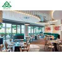 Grande table à manger ronde et chaises de luxe personnalisés ensembles pour hôtel restaurant salle à manger mobilier moderne café dîner cafétéria