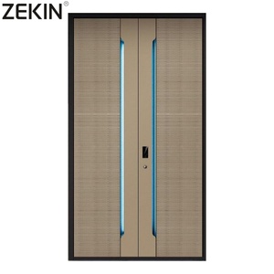 Zekin Aluminum Alloy Garden Swing Soundproof Exterior Door with Thermal <b>Insulation</b> for Villa and house Entry - Product Image 1