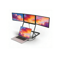 15,6 Zoll IPS Dreifach-Bildschirm-Monitor 1080P Tragbarer Laptop-Bildschirm USB HDMI Ultra Slim für Reisen und Geschäftsnutzung