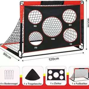 But de football pop-up sur mesure 1,2*0,9m, filet en polyester, tube en fer, équipement d'entraînement portable pour les jeux en plein air des enfants - Product Image 2