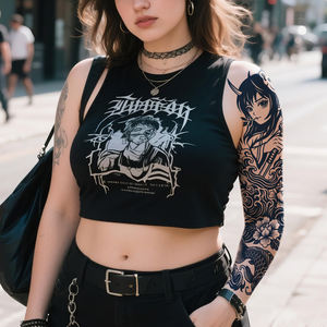 Benutzer definierte temporäre Tattoo Factory 2 Wochen lang anhaltende semi-permanente Arm abdeckung White Paper Material OEM anpassbar - Product Image 4