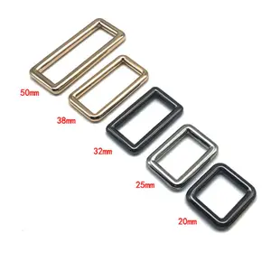 Various Sizes Metal Strap Square Ring Buckles For Handbags Hardware
