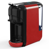 CAFELFFE Machine à café expresso électrique semi-automatique 20 bars, prépare des boissons chaudes/froides, 7 niveaux de réglage de l'eau, compatible K-Cup/NES Original DG
