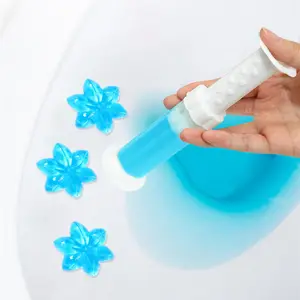 Flower Gel Detergent Natural Fragrance Toilet Cleaner Deodorizer Toilet Bowl Cleaner Syringes Toilet Cleaner Gel