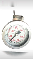 Thermomètre à bonbons en acier inoxydable avec écran LCD IP65 pour friteuse et bouilloire, avec poignée en bois, personnalisation OEM/ODM