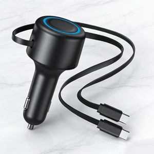 Fast Charging QC3.0/PD3.0 Universal Compatibility 12V Input-Premium Mobile Charger <b>Adapter</b> high-power retractable car charger - Product Image 2