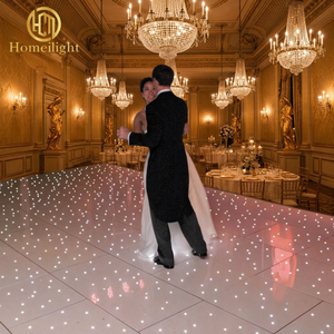 Homei 16*16FT Prix d'usine Homei Piste de danse LED Starlit pour mariage, discothèque, fête, couleur blanche, piste de danse LED portable en acrylique - Product Image 4