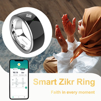 Anneau de prière intelligent connecté (Tasbih) avec contrôle par application – Cadeau musulman – Anneau de prière électronique intelligent (Tasbih) avec Bluetooth