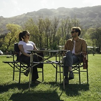 Chaises de camping pliantes robustes WOQI 43 avec table rabattable et sac isotherme