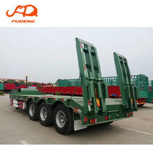 Camion semi-<span class=keywords><strong>remorque</strong></span> surbaissé <span class=keywords><strong>de</strong></span> chantier spécial 60 80 100 tonnes, <span class=keywords><strong>remorque</strong></span> surbaissée pour le transport <span class=keywords><strong>d</strong></span>'excavateurs à vendre - Product Image 3