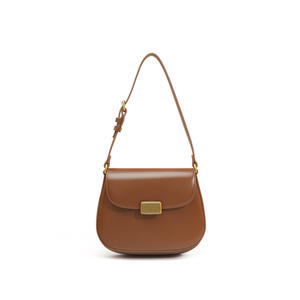 批发产品高品质真皮斜挎包复古时尚手袋设计马鞍女包 - Product Image 3