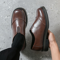 Hochwertige Designer-Herren-Formelle Slipper aus PU-Leder, Atmungsaktive Hochzeitsschuhe, Langlebige Alltags- und Fahrschuhe