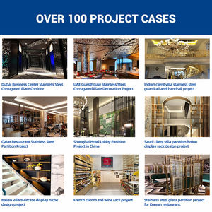 Su misura di alta qualità in acciaio inox moderno muro divisorio villa schermi divisori pannello Technics decorazione cornice - Product Image 5