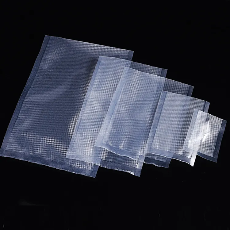 Подходящий для высоких и низких температур экологичный пластиковый рельефный полиэтиленовый пищевой вакуумный пакет для пищевой упаковки