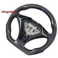 Volant en carbone véritable haut de gamme personnalisé pour BMW E60 E70 E71 E90 E46 Accessoire intérieur automobile