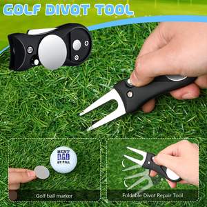 Kit d'accessoires de golf personnalisés, kit de nettoyage de clubs de golf, serviette en microfibre, brosse de nettoyage, outil de réparation, sac à balles pour hommes et femmes, cadeaux - Product Image 3