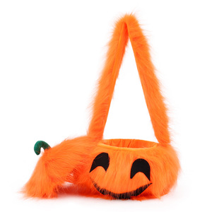 Mochila de Peluche de Calabaza Personalizada, Creativa, Súper Suave, Bolsa de Hombro de Calabaza para Niños, Regalo de Halloween - Product Image 3