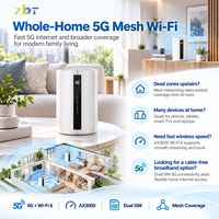 Router Kartu SIM 5G Rumah Tangga Smart MTK7981B AX3000 5G NR WiFi6 MESH Networking Gigabit Port VPN Router Nirkabel 5G