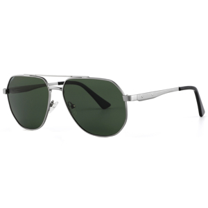 Unisex Pilot Sunglasses Metal Frame Green Lens UV400 Protection Rectangle Style for Adults <b>Driving</b> - Product Image 1