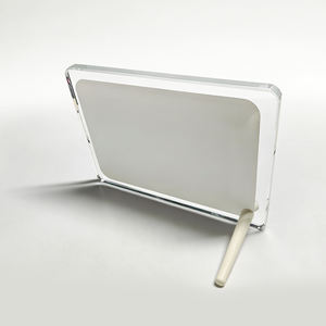 Cadre photo en cristal à sublimation vierge à double affichage – Cadre en verre polyvalent à faire soi-même pour décoration de bureau horizontale/verticale - Product Image 6