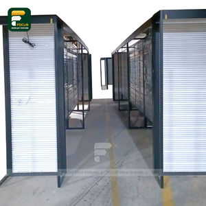 Custom Wig Store Interior Design Industrial Style Display Partition Wall Panel Metal Frame Modern Hair Shop Fixture - Product Image 5